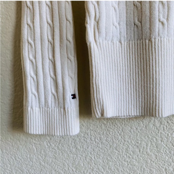 Tommy Hilfiger Flag Sleeve White Long-sleeve Top - Picture 6 of 11